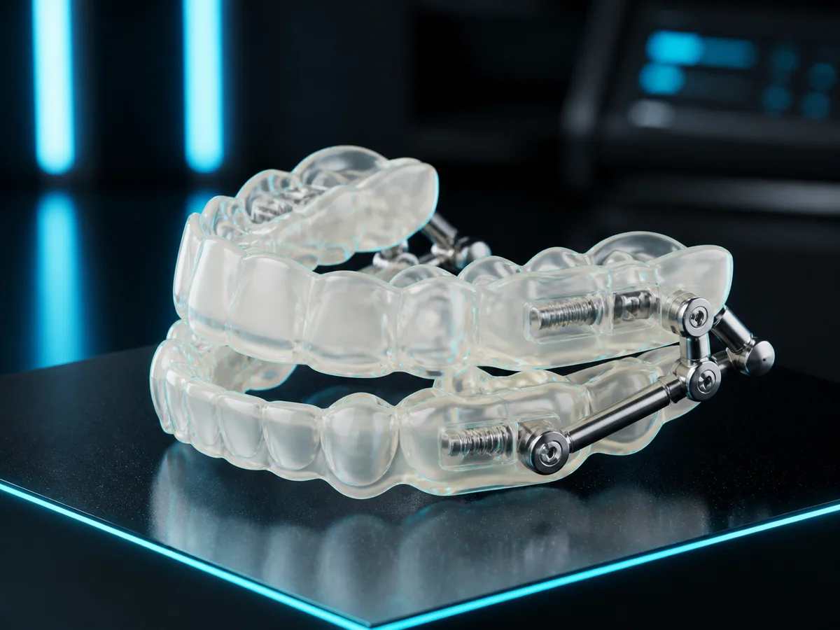 Concept visualization of a mandibular advancement device